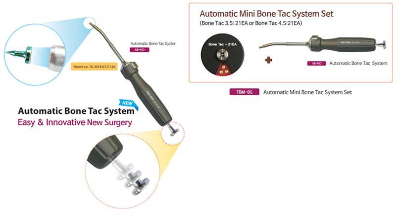 Auto BoneTac System برای کاشت ایمپلنت دندان کره ای